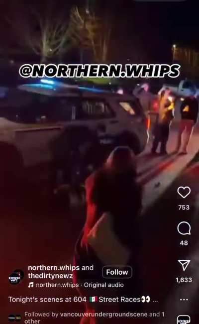 Street Racer Taken Down Hard by RCMP, Another Dances.