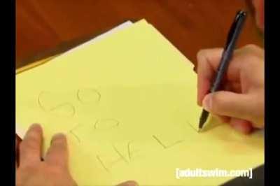 When your mad at your siblings but your trying to be formal about it because your mom is near by