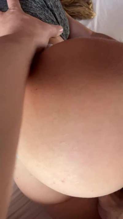 Panties to the side for easy access