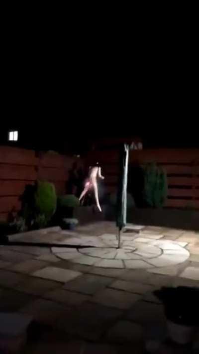 Australian men launch blow up doll with 2 bottle rockets