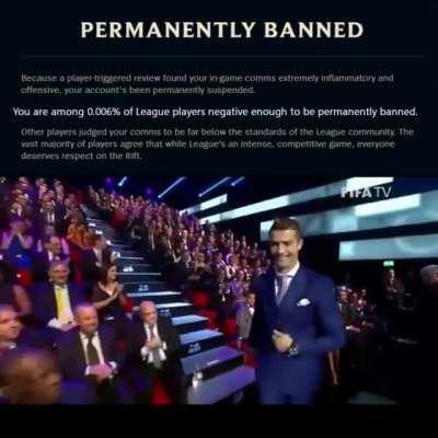 The good news is: You are better at something than 99.996% of other players..