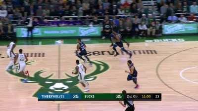 [Highlight] Anthony Tolliver Denies Giannis Antetokounmpo Dunk Attempt. 2/23/19