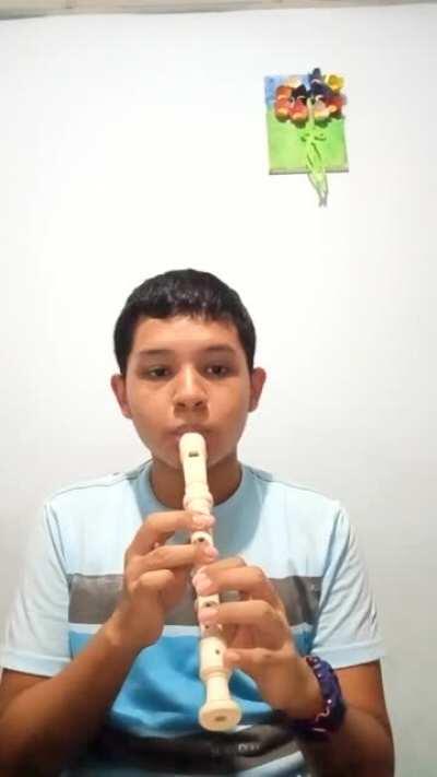 Megalovania on the recorder (by ear) #recordergang😄
