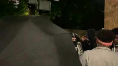 Portland protesters have heated disagreement - 23rd September