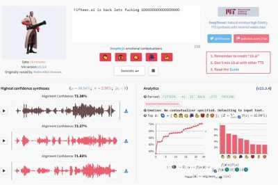 15.ai is finally back with a few improvements, made this little video to demo all the tf2 voices.