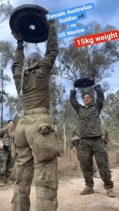 Aussie chick vs U.S. Marine