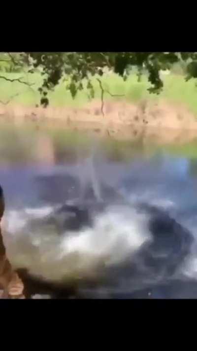 Never slap a man near water