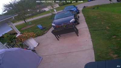 Wear a helmet, kids... and try not to hit my car.