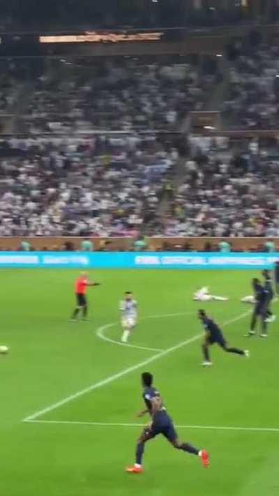 Handball in the play leading to France's second penalty.