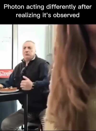 Photon acting differently after realising it's observed