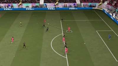 I just scored a blatant offside goal with my P2W striker in the 90th minute of a confetti game