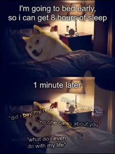 My invasive thoughts be like: