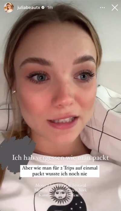 Das festival ist übrigens das „Sonne Mond und Sterne“ und mal gucken was mit wem so in New York geht… Instagram Story 09.08.23