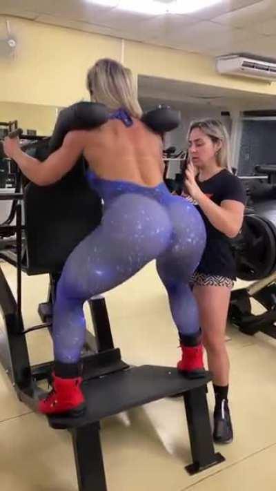 You can see her butthole shining through