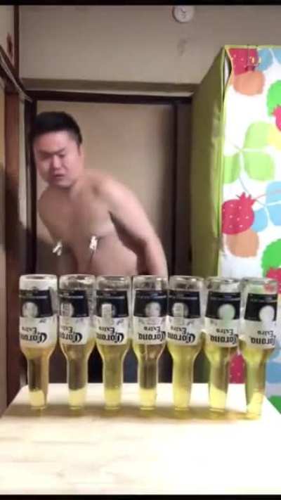 The asian guy is back at it again!