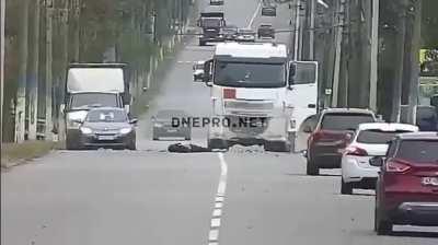 Truck swerves to avoid cat and kills motorcyclist by hitting it head on