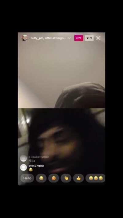 Weird brudda with a Wig Says Fuck Edmonton and WoodGreen on Bully Bs live