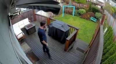 Walking and talking. (Still closed the sale though)