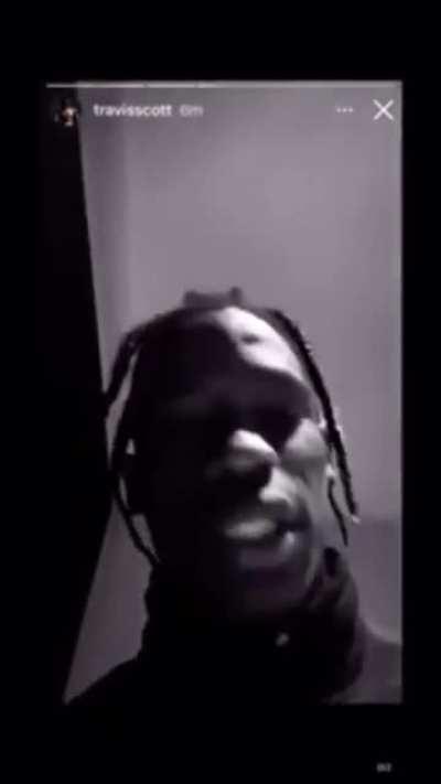 Travis Scott’s apology but it’s in autotune