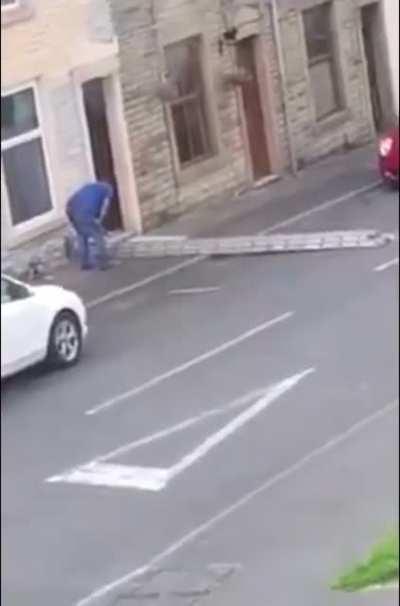 How to use a ladder… not