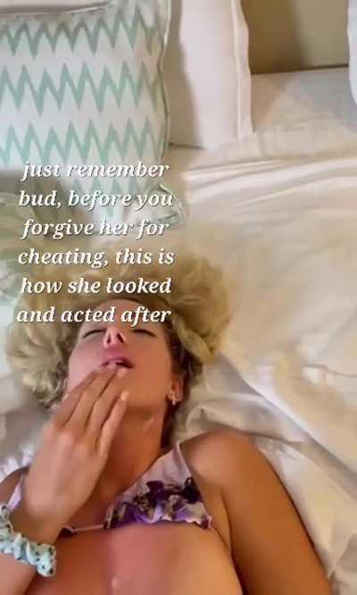 She's stepping out because you're not stepping up