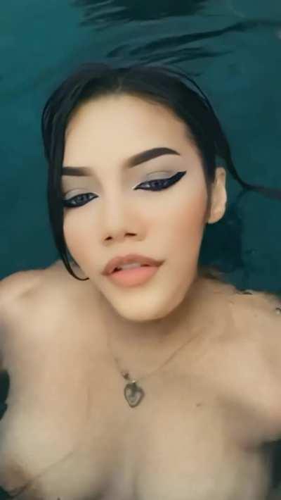 I get horny in the pool it always ends like this i hope you want to join me