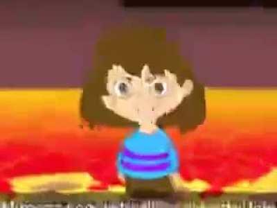 Story of undertale but the quality has been lowered to fit into discord without nitro