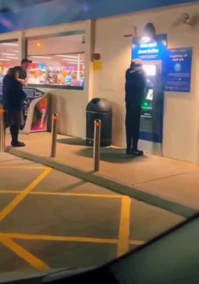 somebody put a mannequin at the ATM and made people wait in line 😭