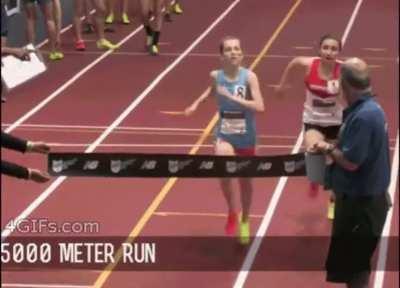 Finishing the race (in 2nd place)