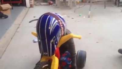 Always wear a bike on your helmet