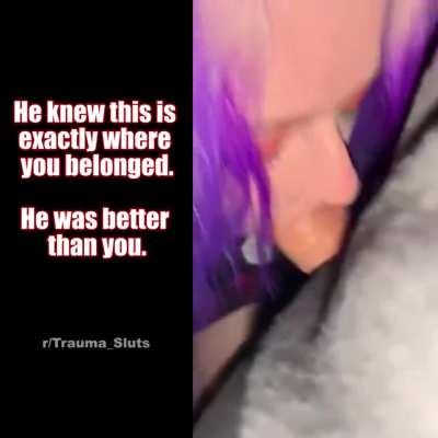 He knew what to do with trash like you.