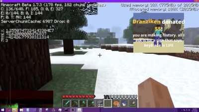 The first person ever to walk all the way to the Farlands in Minecraft, KilloCrazyMan