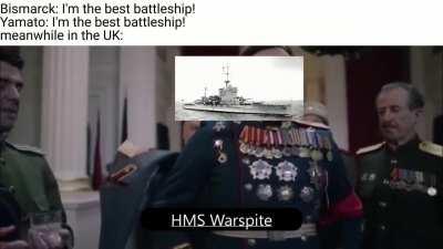 Reject cringe Fascist Super-battleships, embrace eternally angry old battleships