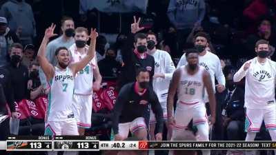 [Highlight] The rookie Josh Primo hits a clutch 3 to send the game to OT!