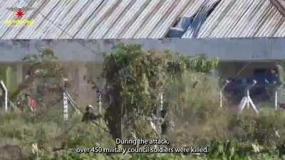 Videos Showing the Arakan Army fighting the Myanmar Junta, ARSA, and RSO in Maungdaw, Rakhine State (December 8) [BGP Post 5 Captured; some English subtitles; music from sources) 