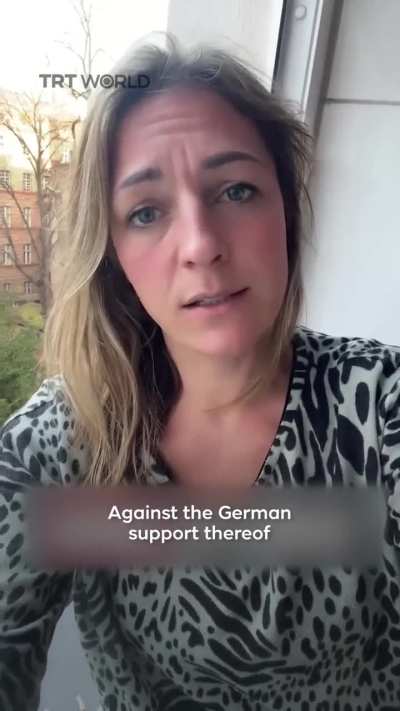 German lawyer Melanie Schweizer was dismissed from her job for her stance against the genocide carried out by the Israeli occupation in Palestine