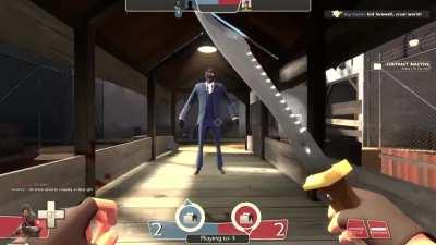 Found a funny little gimmick with spy, where if you cloak and get a run up, and hit the kill bind button mid-air, u can fling ur dead body at your friends outta seemingly nowhere... also sometimes it causes u to a-pose.
