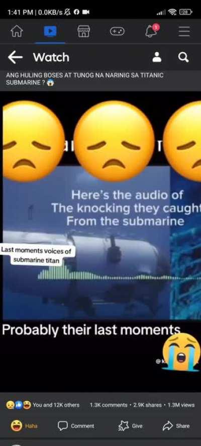 ANG HULING BOSES AT TUNOG NA NARINIG SA TITANIC SUBMARINE ? ð±