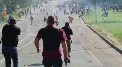 South Africa right now - the result of a corrupt African politician being held accountable for the first time.