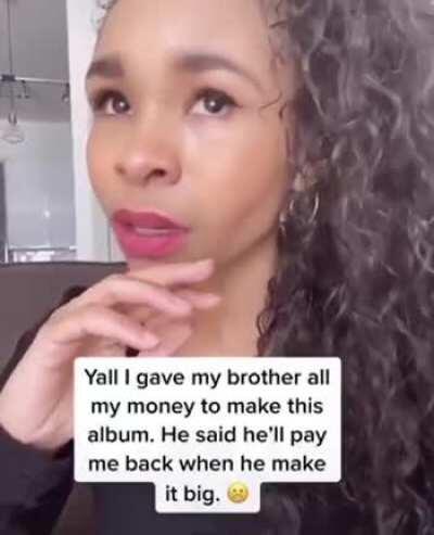 hope her brother makes it big