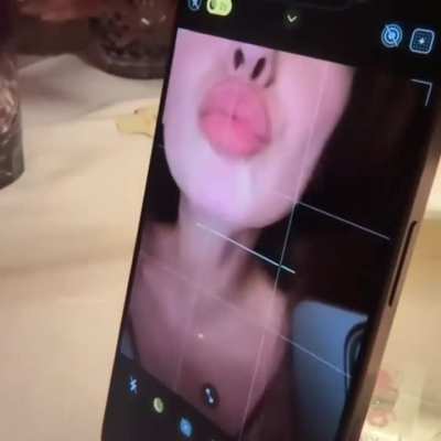 Nina contouring her lips, erica barstein Instagram 9th November 2025