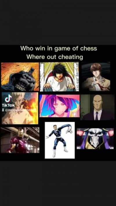 Who win in game of chess, where out cheating #meme #animememe