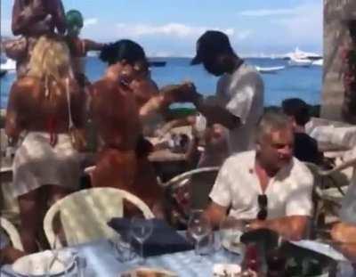 kylie and travis dancing in Cannes (2019)