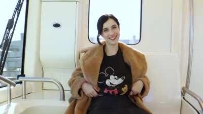 Flashing in the train