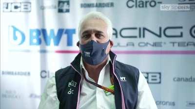 LEAKED: Lawernce Stroll's first take at reading the statement regarding their brake ducts