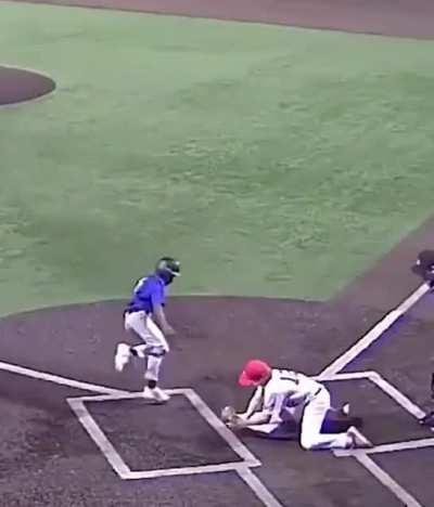 Early slide and fancy footwork for the win