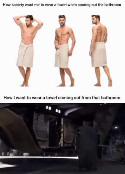 The towel need to be a cape