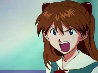 Uma das cenas mais marcantes de evangelion