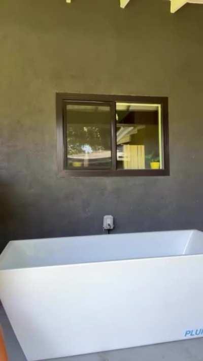 Enjoying her Cold Plunge - Instagram June 2023