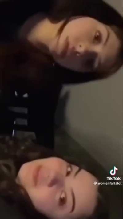 Girl farts in shorts